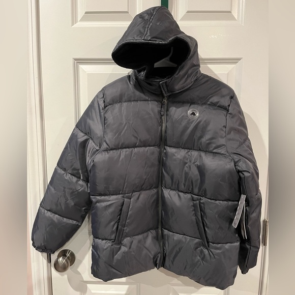 NEW - Boys Large (14/16) Polar Fleece Lined Water Repellent Winter Coat - Picture 6 of 6